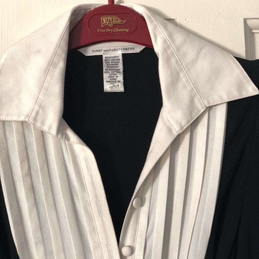 Diane Von Furstenberg Tuxedo Wrap Maylea Dress 8